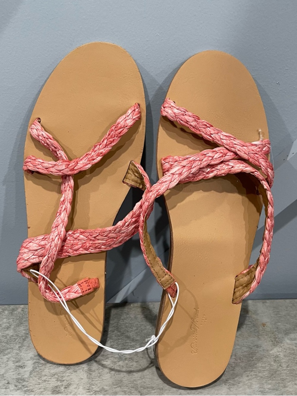 Braided Coral Pink Women’s Sandals